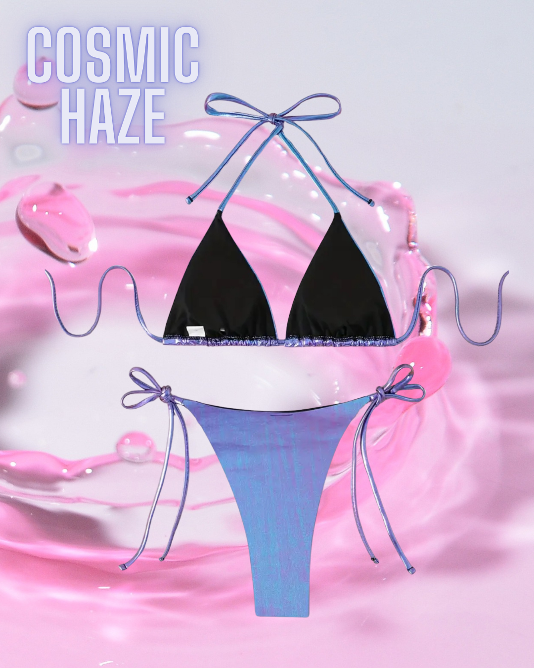 Cosmic Haze – Purple Metallic Bikini